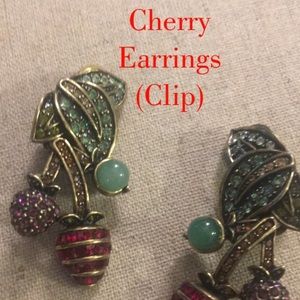 Heidi Daus Pretty Cherry Dangle Earrings